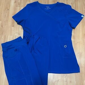 Cherokee Royal Blue Scrubs - Size M